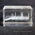 Modelo de Masjid del vidrio cristalino del laser 3d como recuerdo o regalos